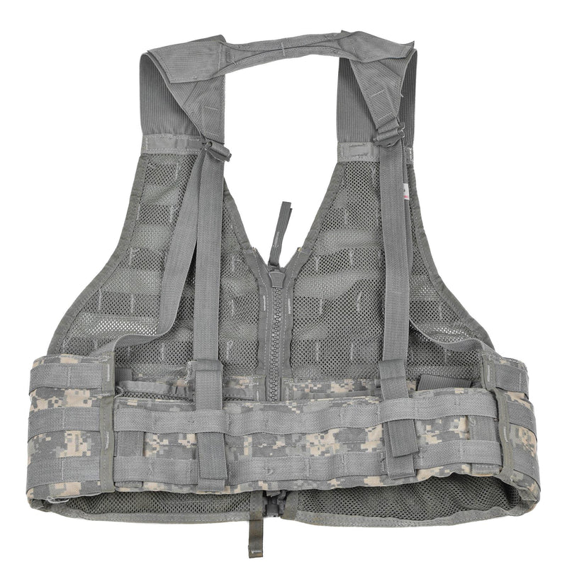 Gilet tactique original de l'armée américaine MOLLE II réglable taille unique gris foncé