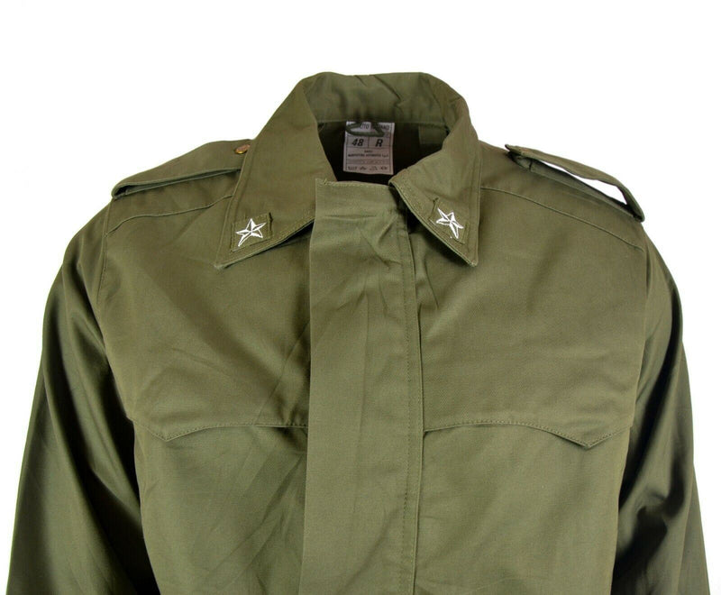 Veste militaire parka vert olive originale de l'armée italienne Manteau de surplus BDU