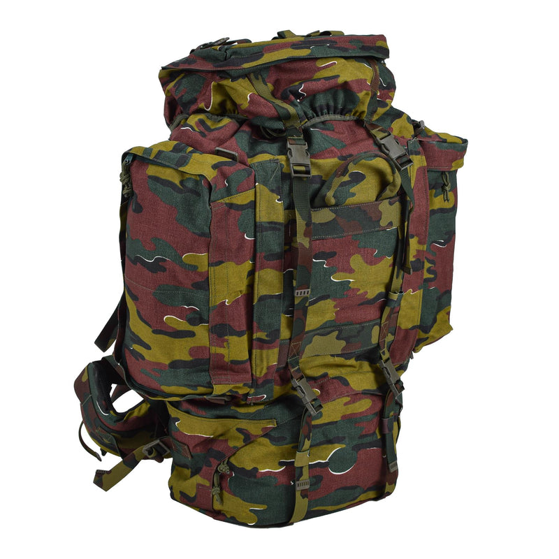 Sac à dos tactique militaire belge d'origine 120L, camouflage puzzle, sac étanche NEUF