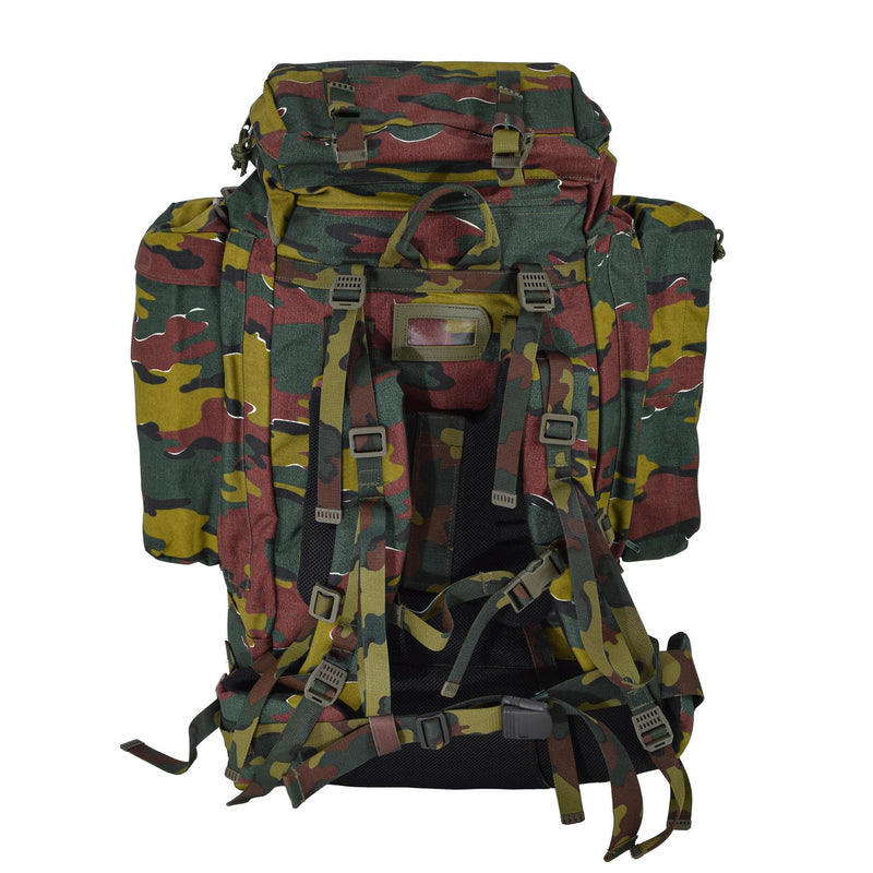 Sac à dos tactique militaire belge d'origine 120L, camouflage puzzle, sac étanche NEUF