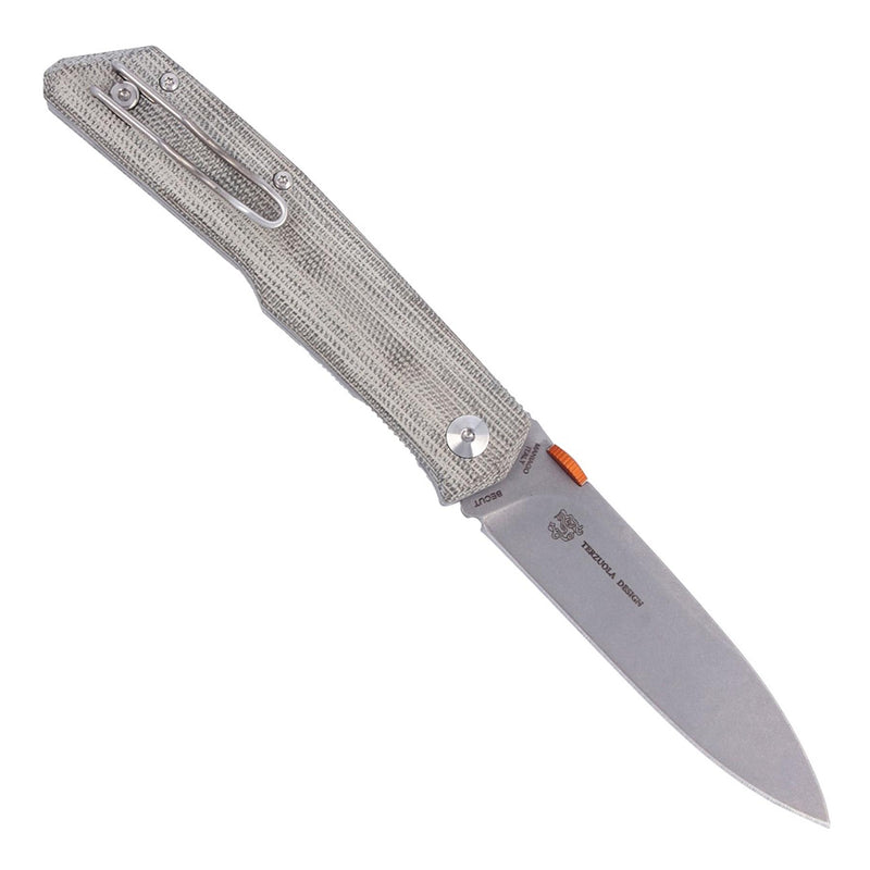 Couteau pliant Fox Knives LE SICILIEN 59HRC BECUT manche en micarta en acier inoxydable