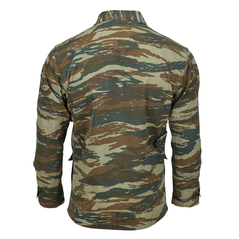 Veste militaire grecque originale BDU camouflage lézard Chemises de l'armée grecque