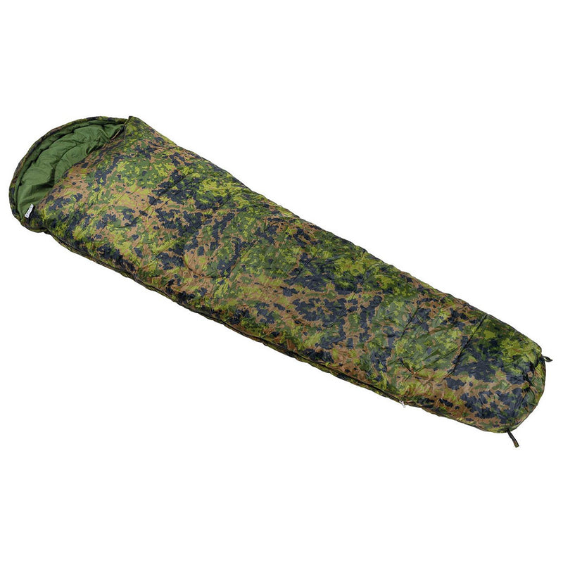 Sac de couchage MFH 2 couches, rembourrage thermique léger, camouflage M05