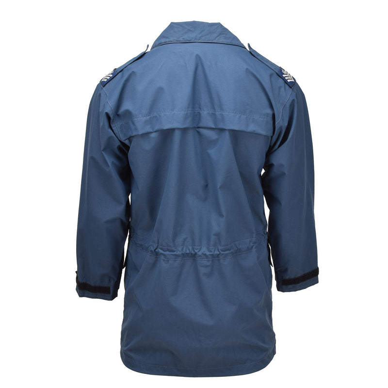 Veste de pluie originale des forces aériennes royales britanniques en Goretex, manteau de pluie RAF bleu