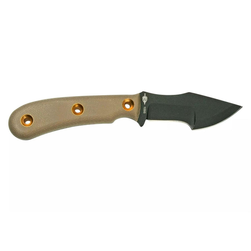 Boker Plus Micro Tracker Lame fixe en acier au carbone 1095 Outil de survie EDC