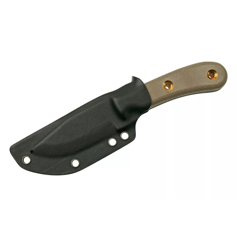 Boker Plus Micro Tracker Lame fixe en acier au carbone 1095 Outil de survie EDC