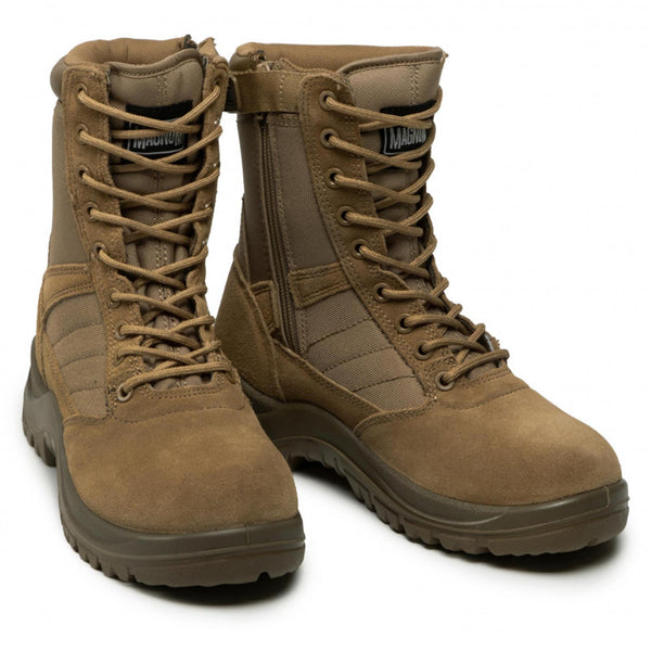 Chaussures de randonnée HI-TEC Magnum Centurion 8.0 Coyote chaussures tactiques zip latéral NEUF