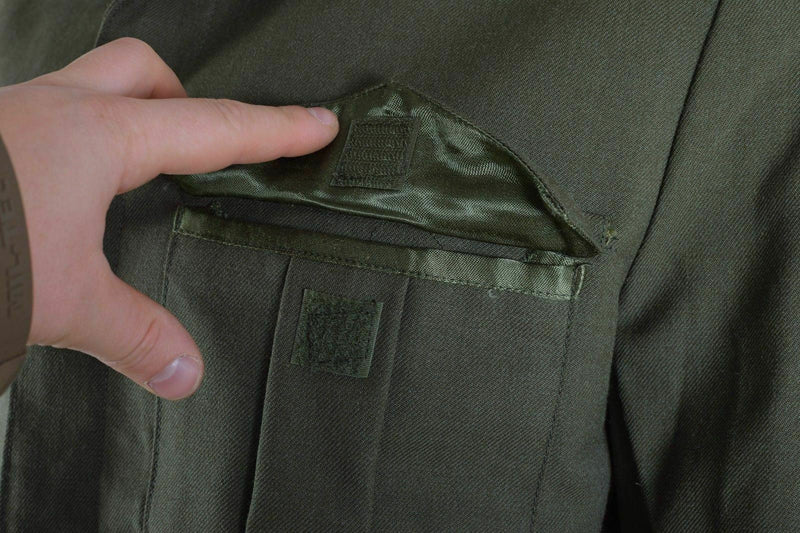 Véritable veste de campagne Ike de l'armée grecque en gabardine de laine blaze kaki militaire NEUF