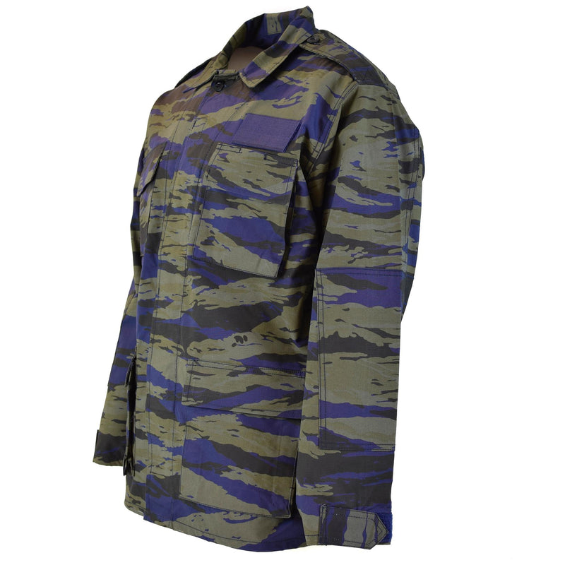 Véritable veste militaire grecque de l'armée de l'air, chemise camouflage en lézard, treillis BDU NEUF