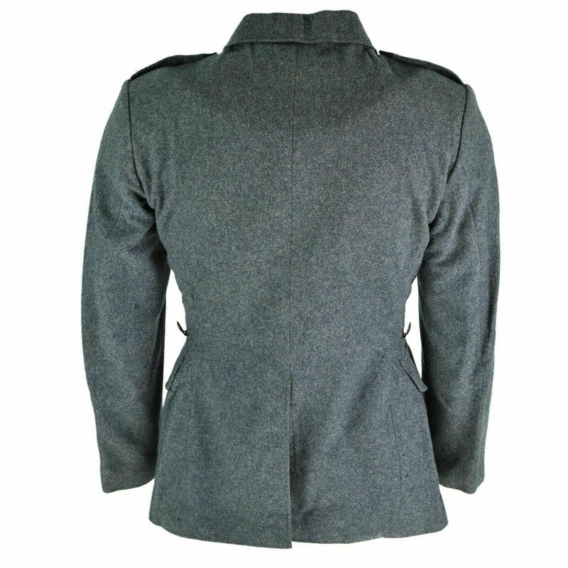 Veste en laine véritable de l'armée suisse, uniforme militaire suisse gris