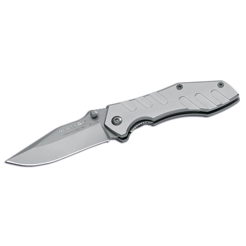 Couteau de poche pliant Fox Knives BF-74 lame revêtue de titane manche en aluminium acier 440