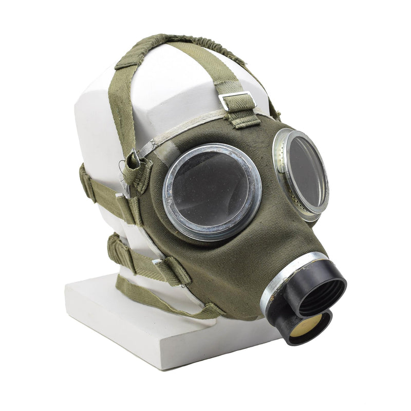 Masque à gaz militaire hongrois d'origine M67 respirateur protection du visage armée vintage