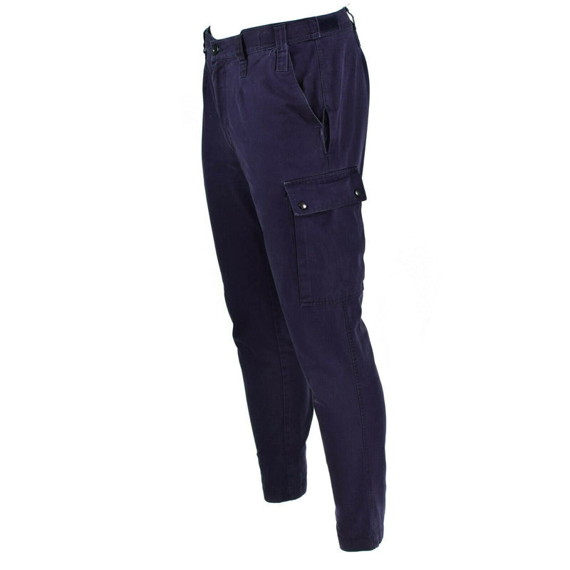 Pantalon de combat militaire tactique de l'armée néerlandaise authentique, pantalon de mission bleu