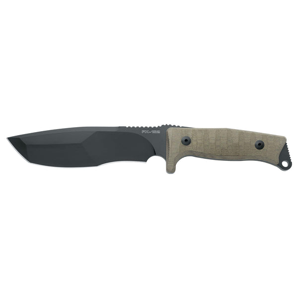 Couteau tactique fixe Fox Knives FX-132 MGT Trapper Field Tanto N690Co lame noire