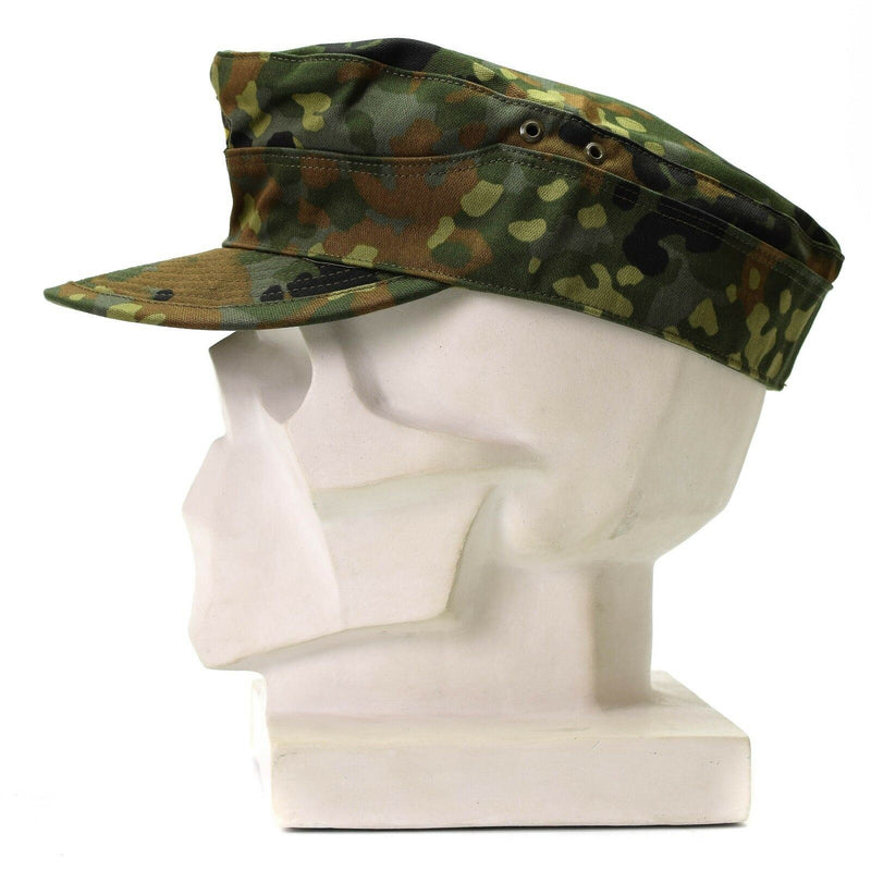 Véritable casquette Flecktarn de l'armée allemande originale BW Woodland Camo militaire chapeau NEUF