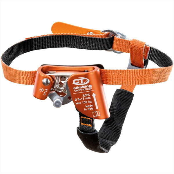 Climbing Technology QUICK STEP-A Foot Ascender Left Side Rope Climbing Orange
