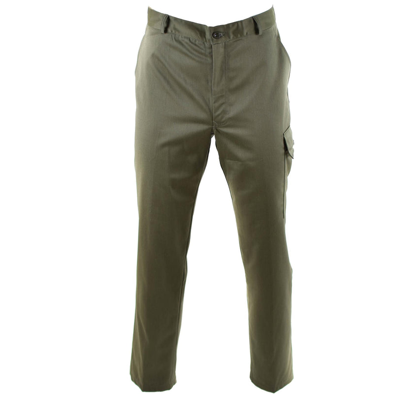 Pantalon de service militaire belge authentique OD Olive doublé militaire NEUF