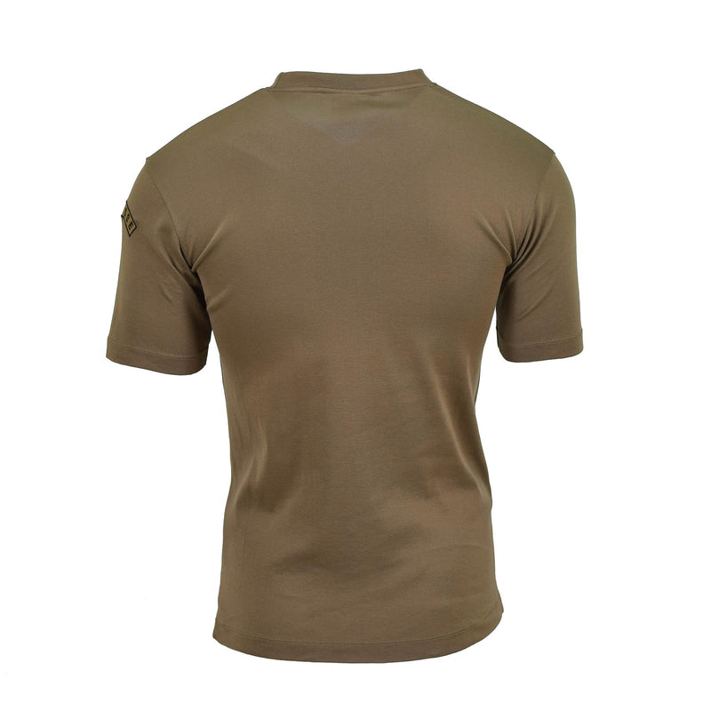 T-shirts originaux de l'armée suisse Kaki Chemise de sport respirante à séchage rapide