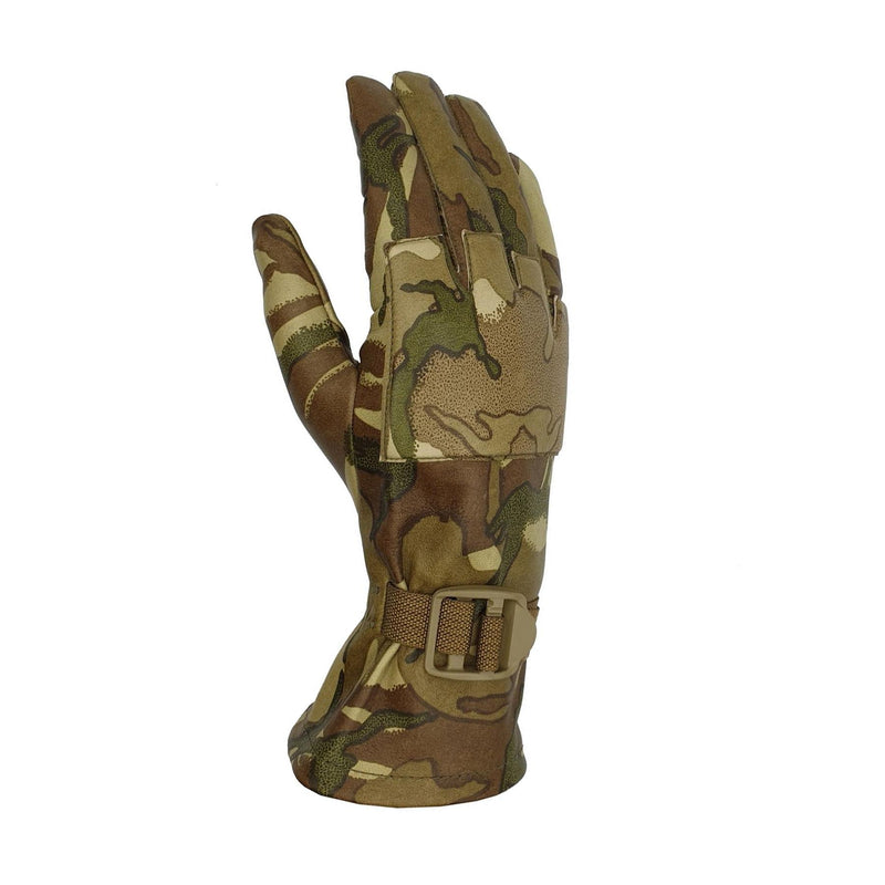 Gants tactiques militaires britanniques en cuir véritable, protection légère des mains MTP