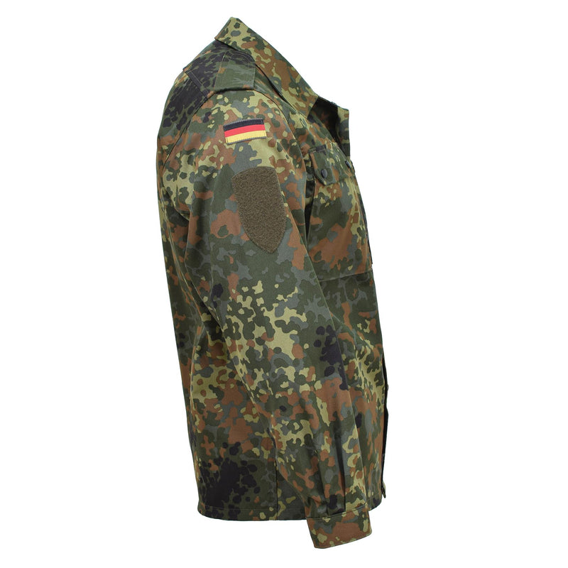 Chemises militaires tactiques Leo Kohler, veste de combat légère camouflage flecktarn BW