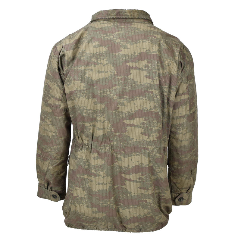 Veste de parachutiste militaire turque originale parka camouflage ripstop doublée armée