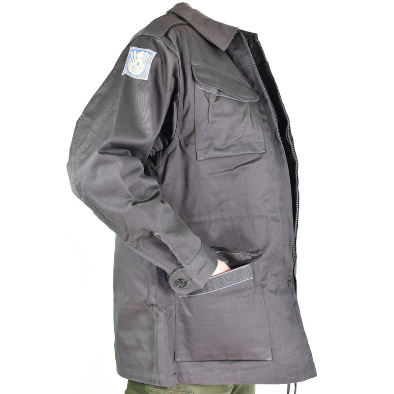 Veste de combat originale de l'armée danoise M71, surplus militaire gris du Danemark