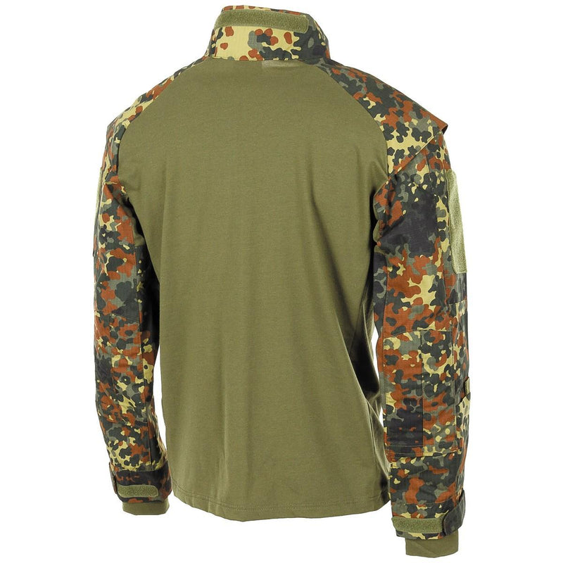 Chemises de style militaire américain de marque MFH, camouflage flecktarn, combat tactique sur le terrain, NEUF