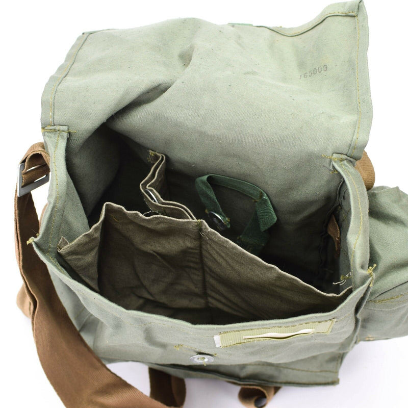 Sac de transport original pour masque à gaz militaire polonais de l'époque soviétique OM-14