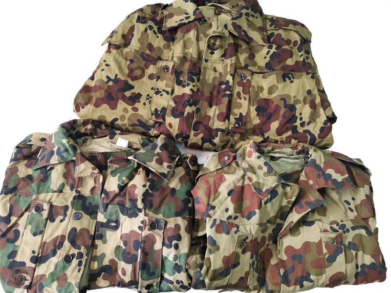 Véritable veste militaire BDU de l'armée roumaine Parka M93 combat camo leaf NEUF