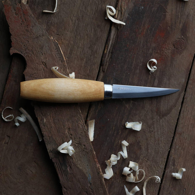 MORAKNIV Woodcarving 106 outil de travail du bois couteau à découper artisanal en acier au carbone