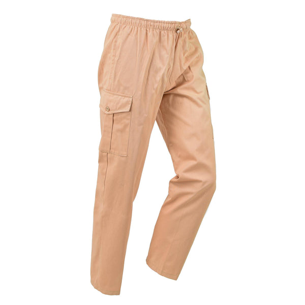 Pantalon de travail militaire britannique original de style safari beige, pantalon de travail ajustable, NEUF