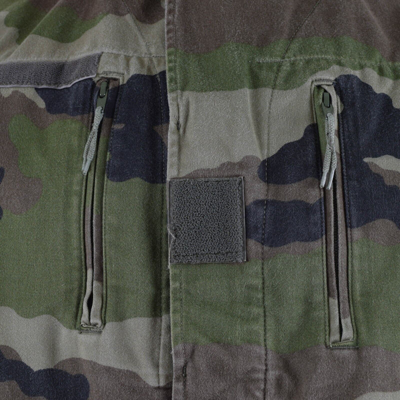 Véritable veste de combat F2 de l'armée française fatigue camouflage CE surplus militaire