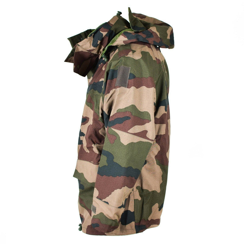 Véritable veste imperméable trilaminée de l'armée française CCE camouflage parka de pluie à capuche NEUF