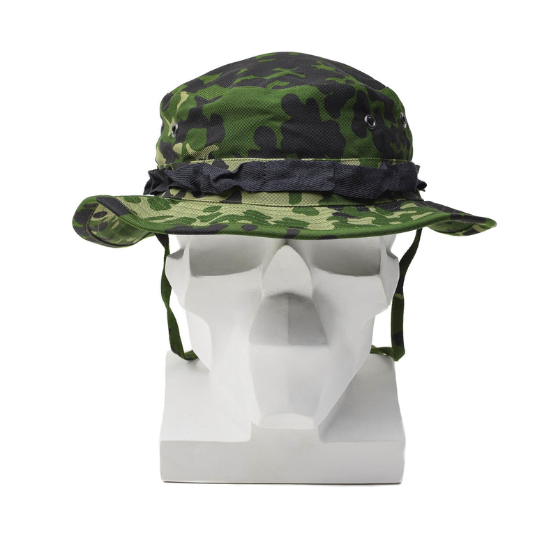 Chapeau de brousse camouflage militaire danois d'origine M84, casquette tropicale d'été à large bord, NEUF