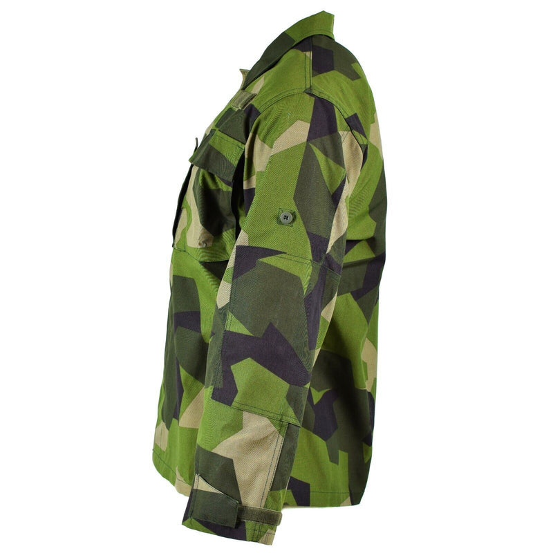 Veste de combat de campagne originale de l'armée suédoise M90 ​​avec camouflage éclaté NEUF