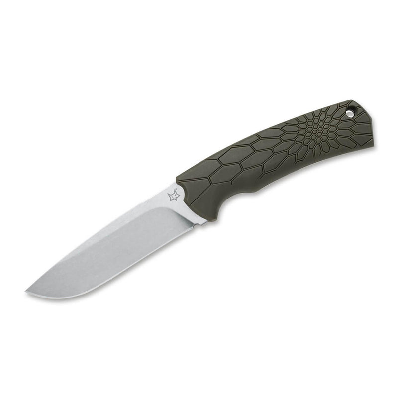 Couteau à lame fixe Fox Knives Brand Italy Core VOX en acier becut Green Olive