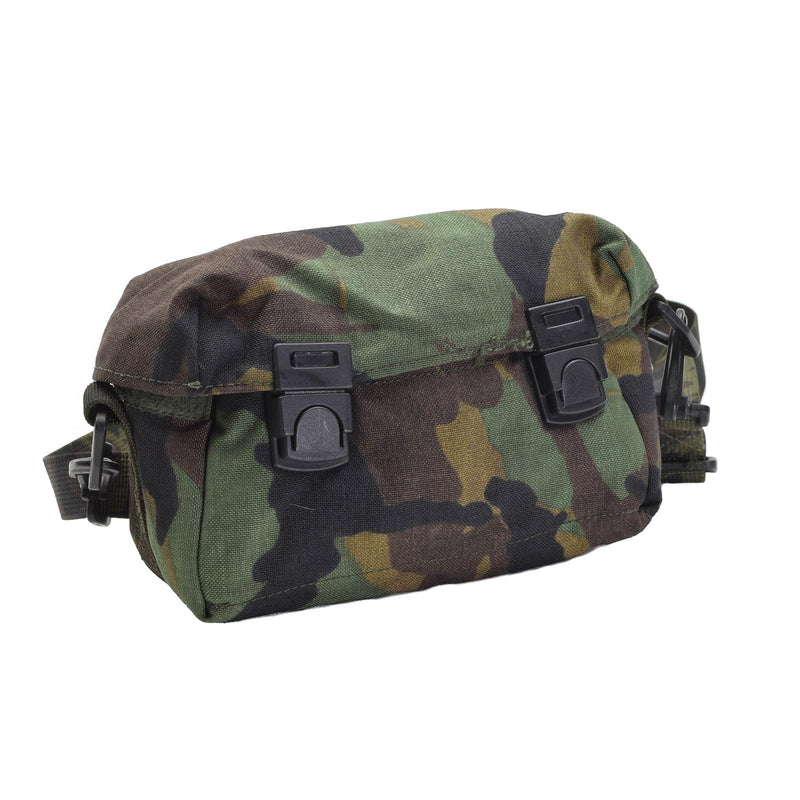 Sac à bandoulière militaire américain d'origine avec fermeture à boucle camouflage boisé NEUF