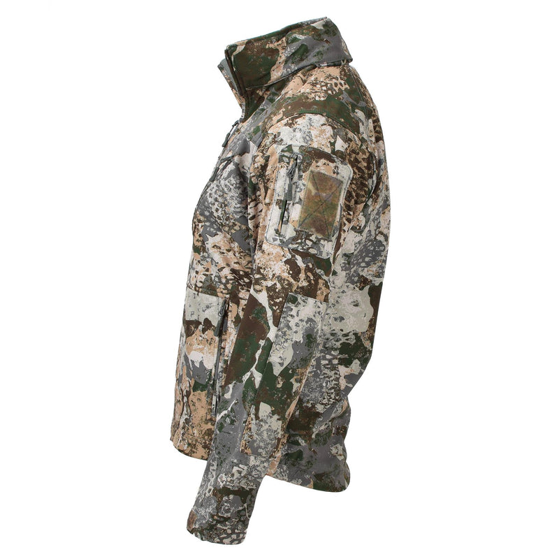 Veste tactique softshell militaire MIL-TEC polaire imperméable à capuche laminée 3 couches