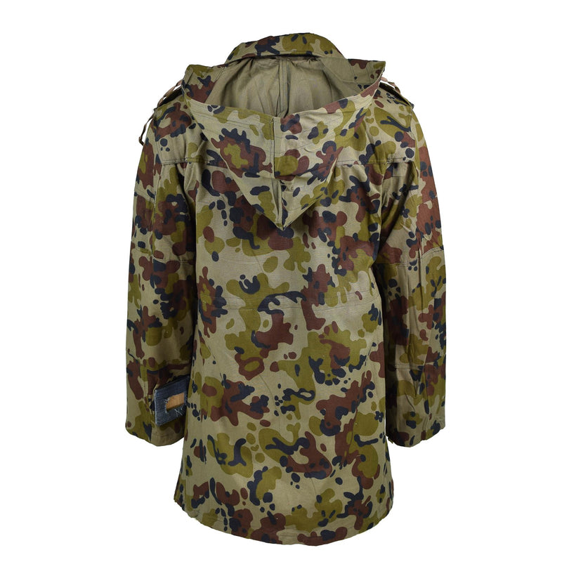 Véritable veste militaire BDU de l'armée roumaine Parka M93 combat camo leaf NEUF