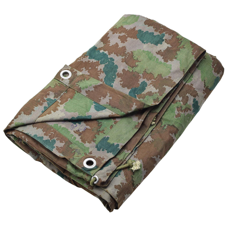 Tente poncho de camouflage militaire allemande originale, abri de camping vintage de l'armée NEUF