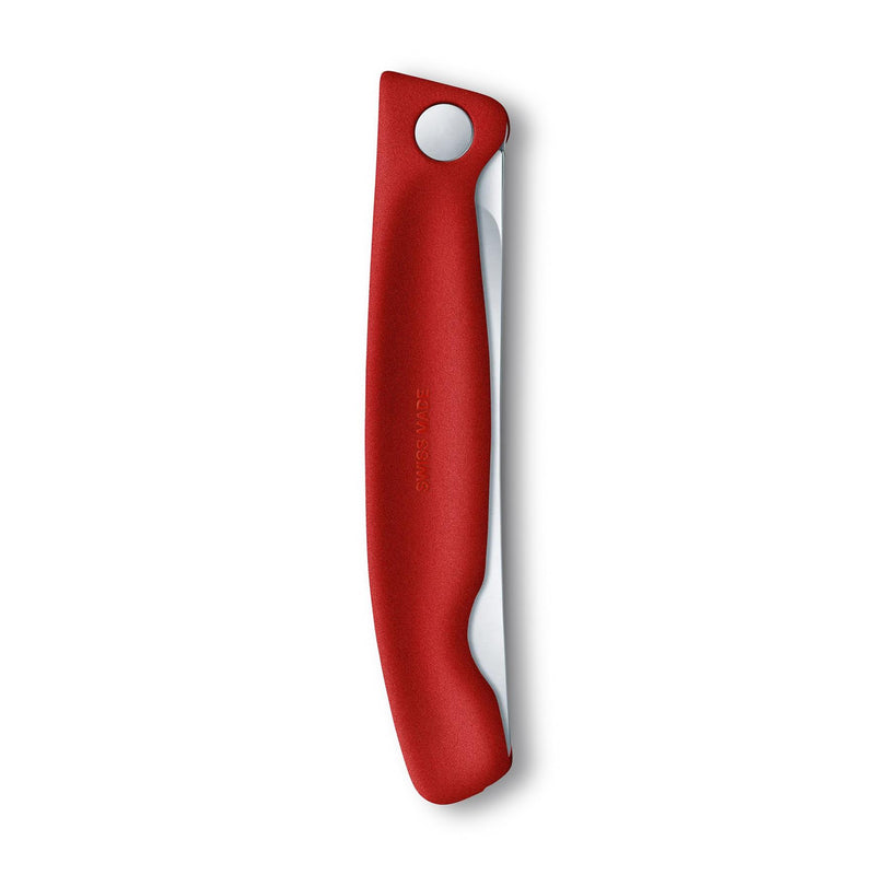 Couteau d'office pliant Victorinox Swiss Classic Lame en acier inoxydable Rouge