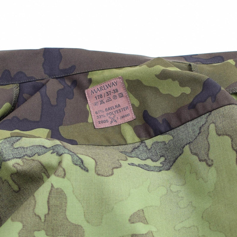 Véritable chemise de l'armée tchèque Woodland camo vz 95 uniforme de campagne surplus militaire NEUF