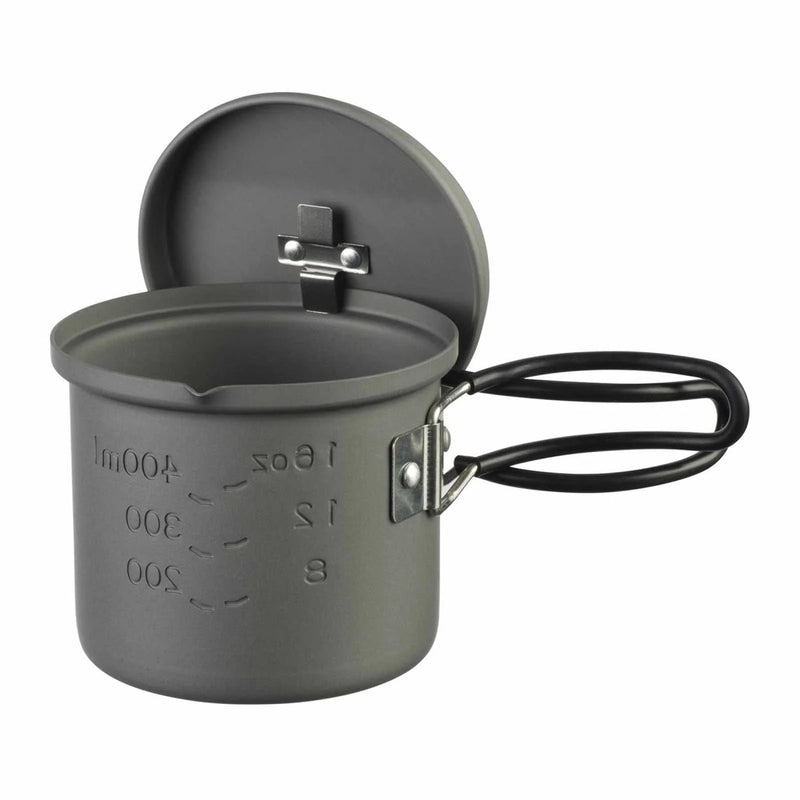 Pot léger de l'esbit 625 ml Camping Hard anodisé en aluminium Poignée gris