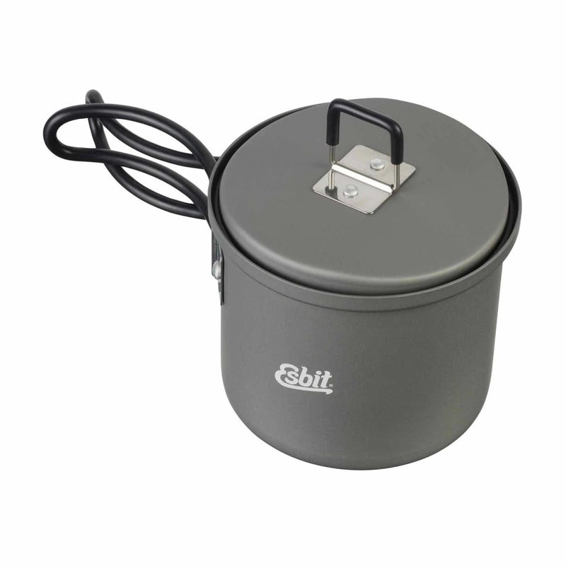 Pot léger de l'esbit 625 ml Camping Hard anodisé en aluminium Poignée gris