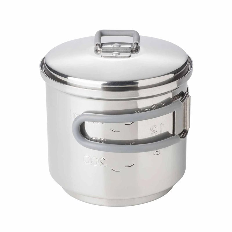 Ensemble de cuisson à carburant solide ESBIT Set support léger 585 ml en acier inoxydable Pot