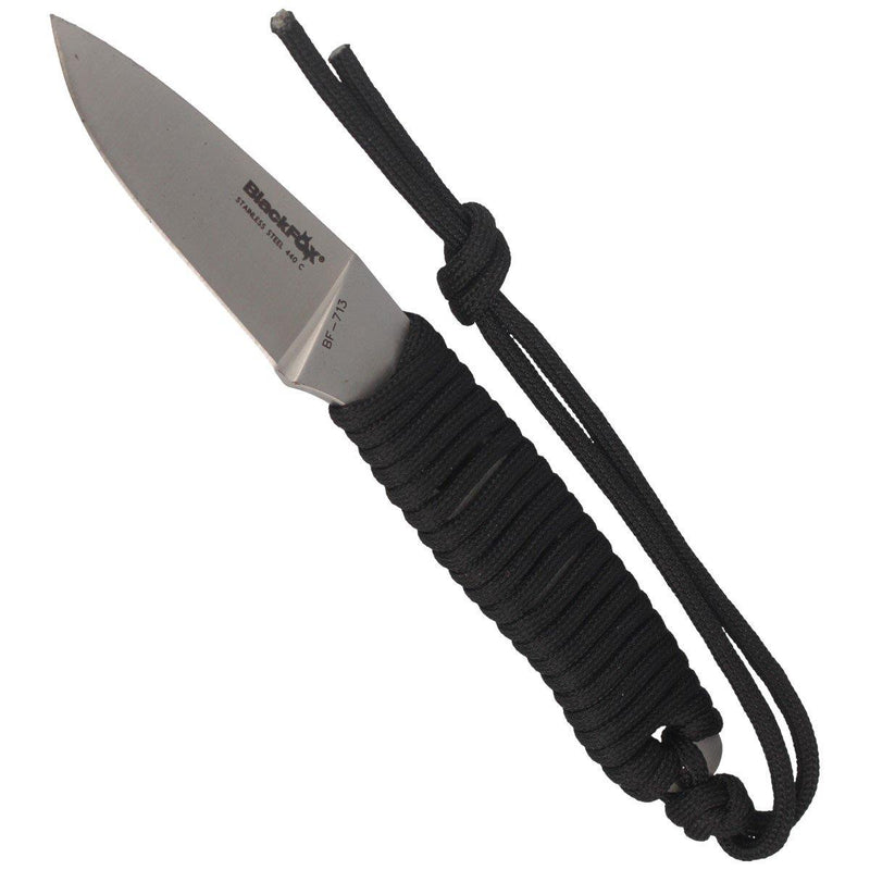 Couteau à lame fixe Fox Knives TARLO en acier inoxydable 440C, manche en nylon, revêtement satiné