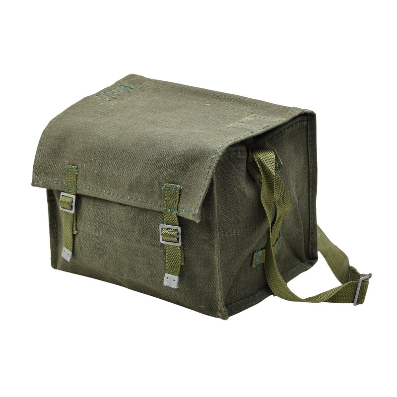 Sac à pain rétro original de l'armée polonaise vintage vert olive Haversack NEUF