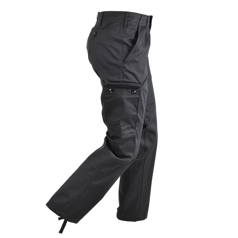 Pantalon en moleskine de style militaire allemand, pantalon d'uniforme de combat noir durable NEUF