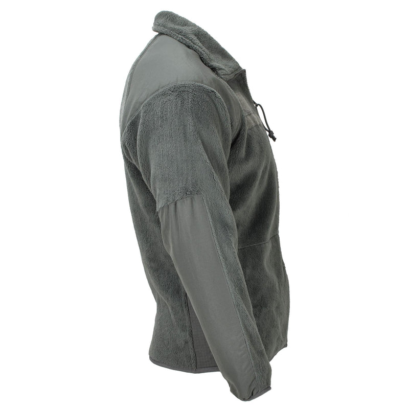 Veste polaire tactique originale de l'armée américaine pour eau froide, épaules renforcées, olive