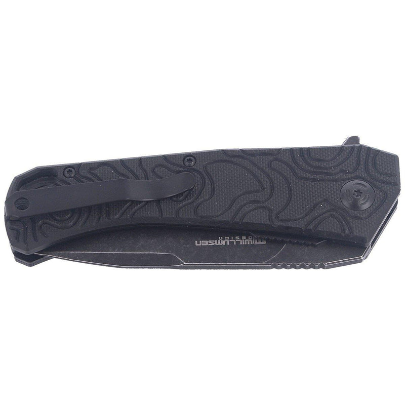 Couteau de poche pliant Fox Knives ECHO 1 noir revêtement Idroglider stone wash